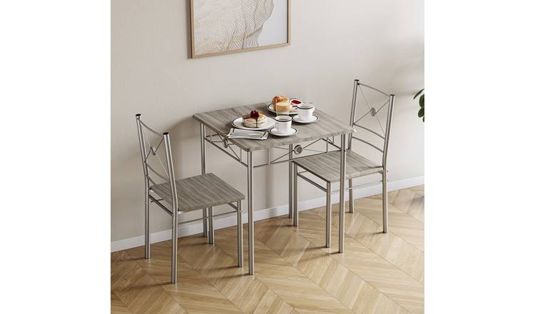 Vida Designs Roslyn 2 Seater Dining Set - Oak
