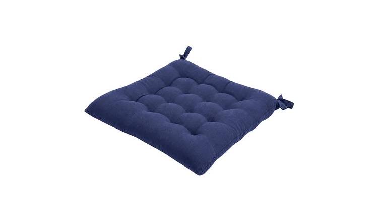 Harbour Housewares Square Seat Pad 40 x 40 x 5cm - Navy