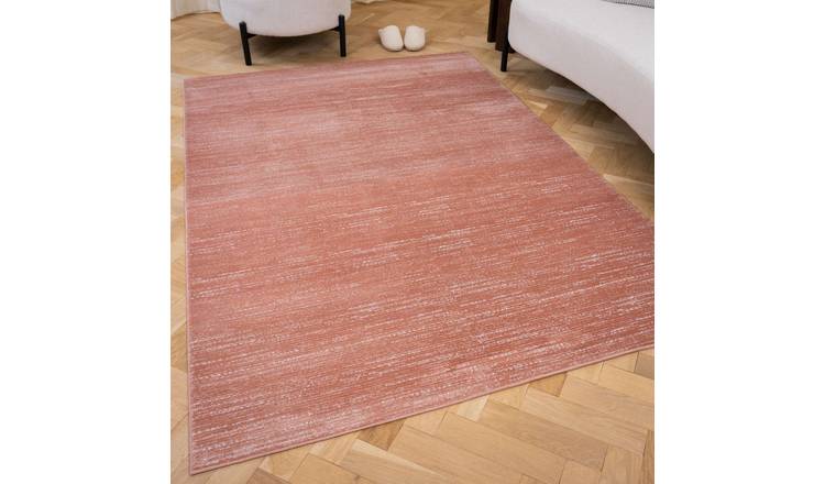 The Rugs Terracotta Carmel Modern Striped Rug - 80 x 150cm
