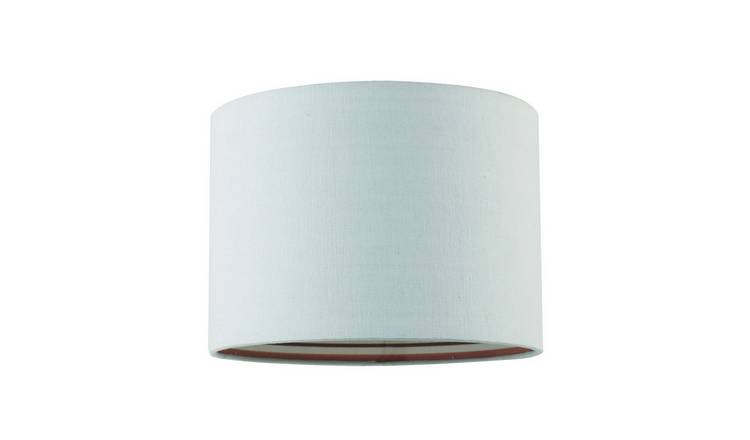 Happy Homewares Pale Duck Egg Linen with Colourful Inner Aztec Lampshade - 25cm