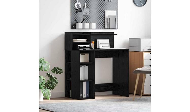 Walplus Engineered Wood Desk - Black Ash - 90 x 48 x 101.5 cm