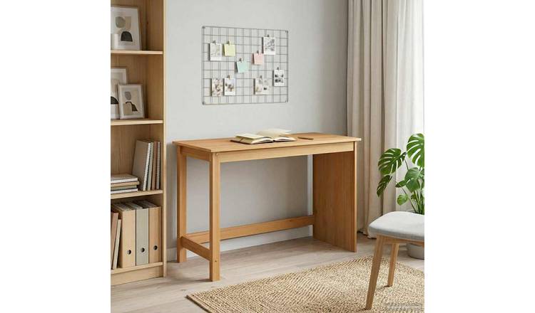 Walplus Solid Pine Desk - Brown - 112 x 50 x 75 cm (Honey Brown)