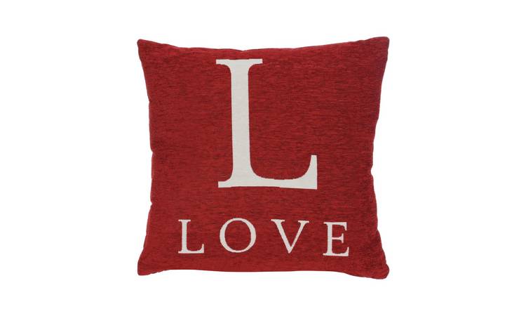 Orsina Words Love Square Cushion – Red