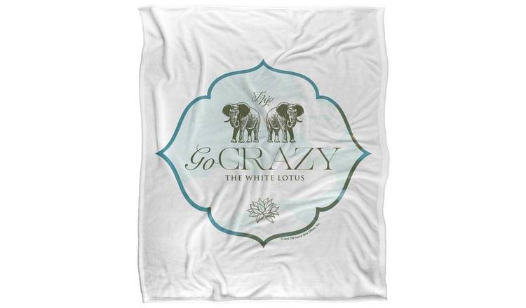The White Lotus Go Crazy Soft Touch Blanket - 147cm x 91cm