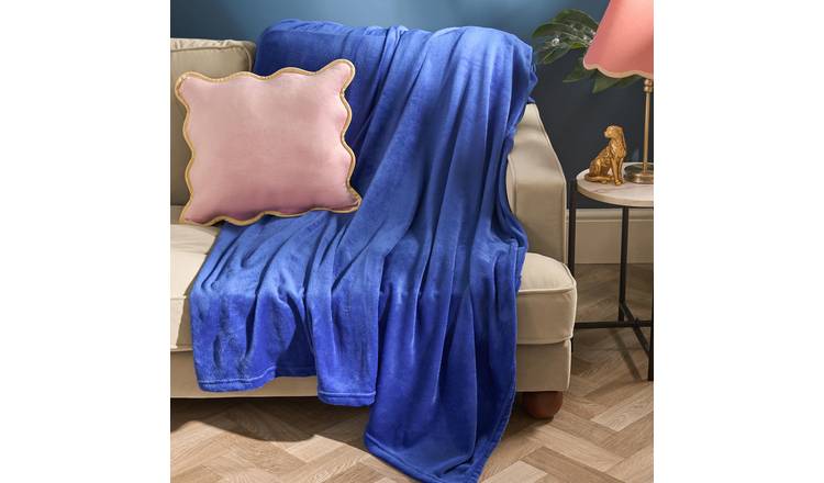 OHS Ultra Soft Blanket Throw 150 x 200cm - Cobalt Blue