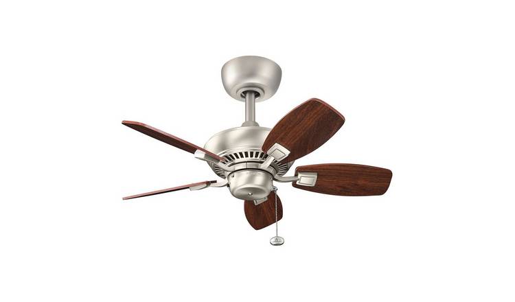 Elstead Canfield Ceiling Fan - Brushed Nickel
