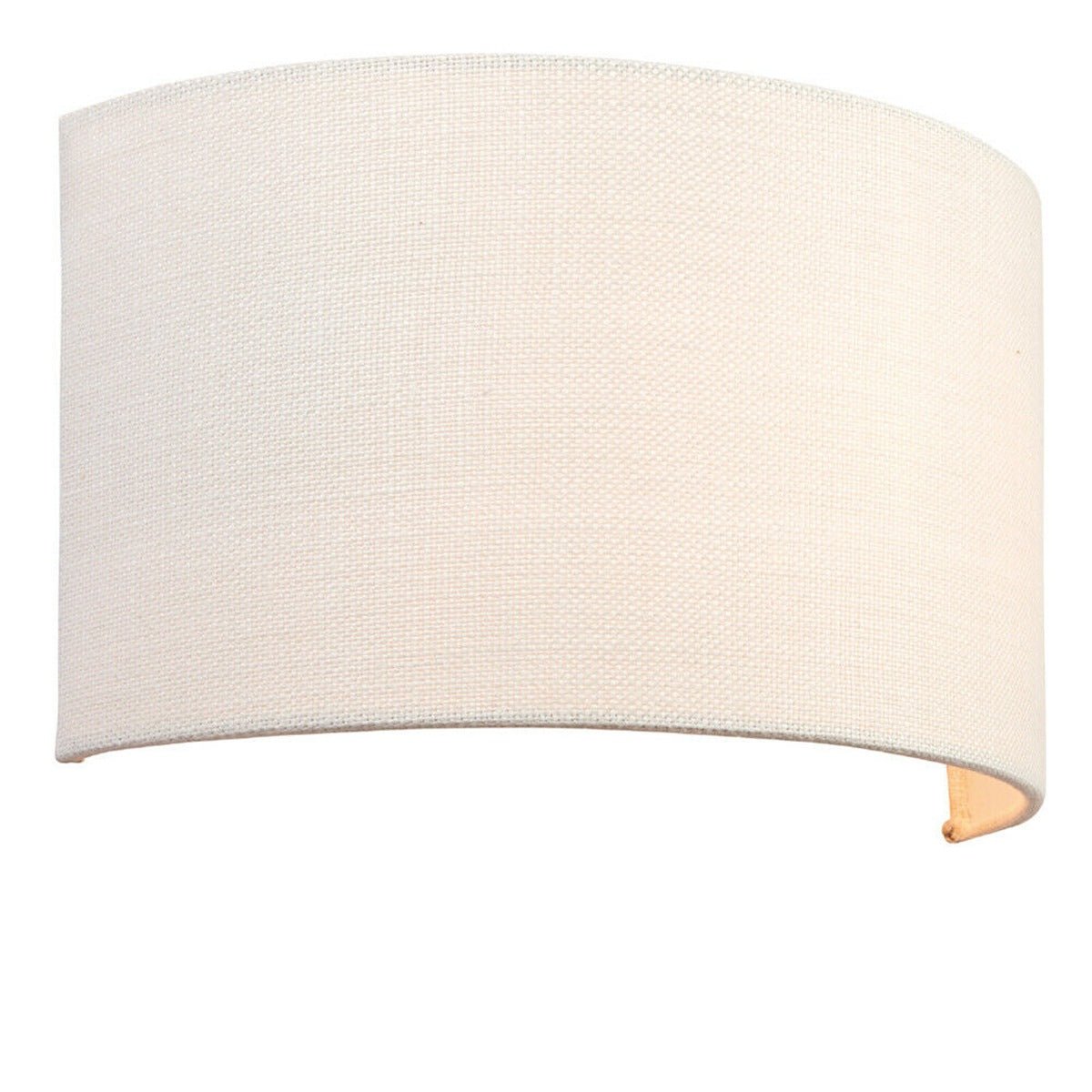 Loops Direct Fabric and Steel Wall Light - Vintage White - Image 1