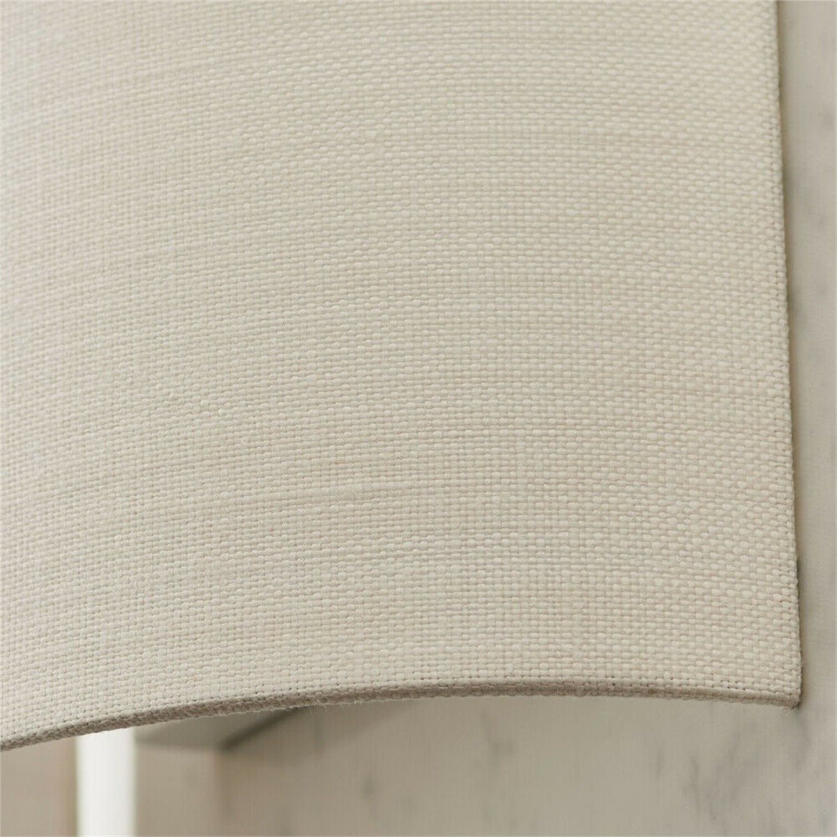 Loops Direct Fabric and Steel Wall Light - Vintage White - Image 2