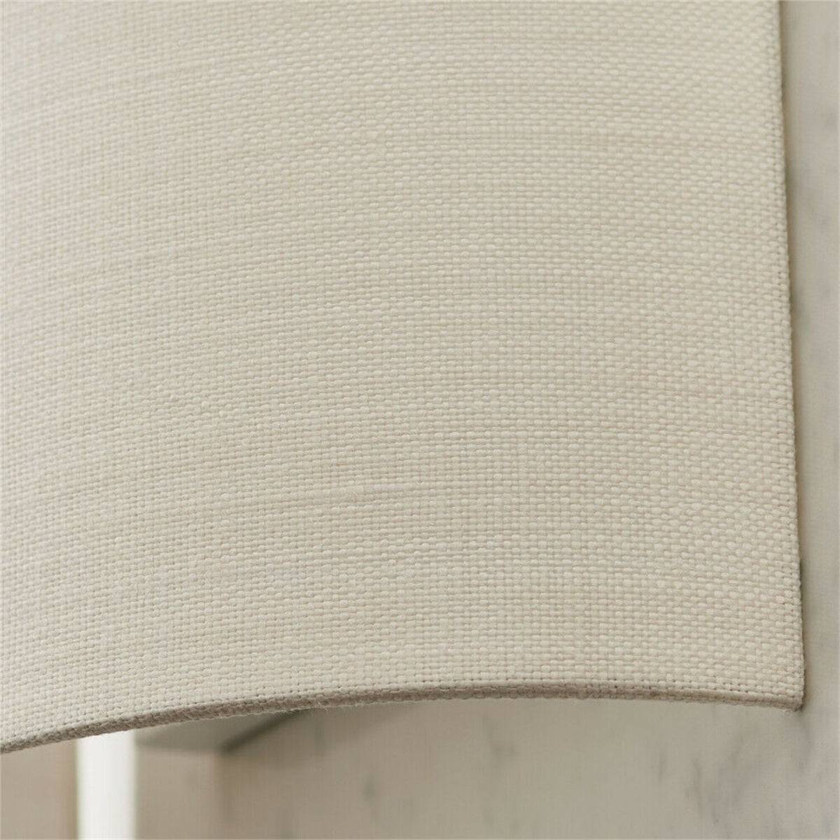 Loops Direct Fabric and Steel Wall Light - Vintage White - Image 2