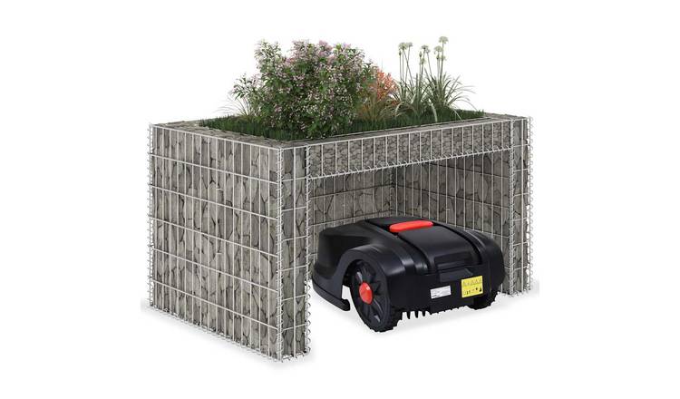 Walplus Lawn Mower Garage with Raised Bed Wire - 110x80x60 cm