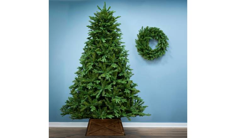 Christmas Tree World 12ft Woodland Pine Hinged Branches Tree