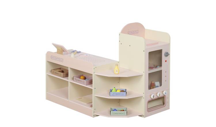 AIYAPLAY Cash Register Supermarket Playset for Ages 3+ - Pink