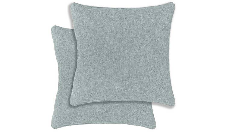 Enhanced Living Austin/Dallas Textured Cushion Covers - 43 x 43cm - Blue