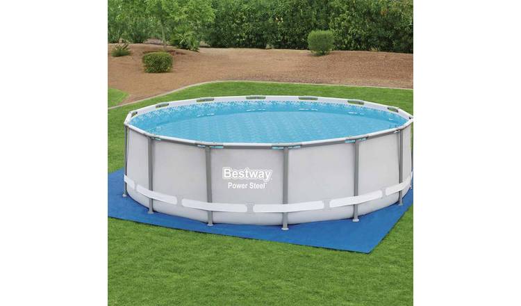 Walplus Polyethylene Pool Ground Cloth - Blue - 488 x 488 cm
