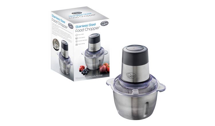 Quest 1.8 Litre Stainless Steel Food Chopper With 2 Speeds - Silver