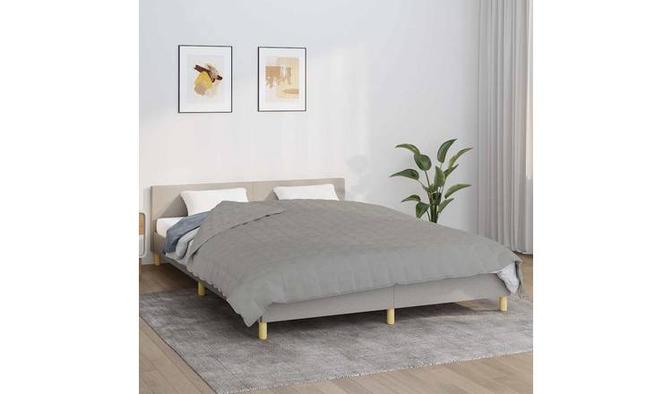 Walplus 11 kg Cotton Weighted Blanket - Grey - 220 x 235 cm