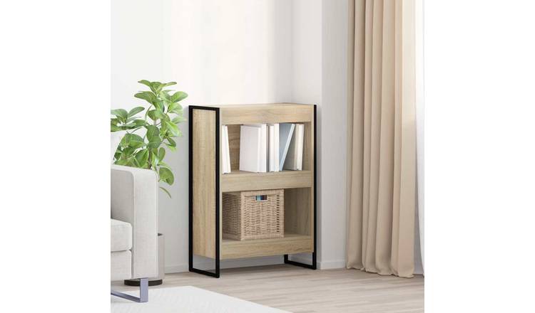 Walplus Engineered Wood Book Cabinet - Light Oak - 60 x 30 x 86.5 cm