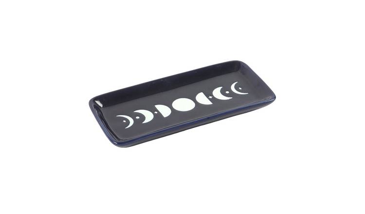 Something Different Blue Moon Rectangular Trinket Dish - Blue