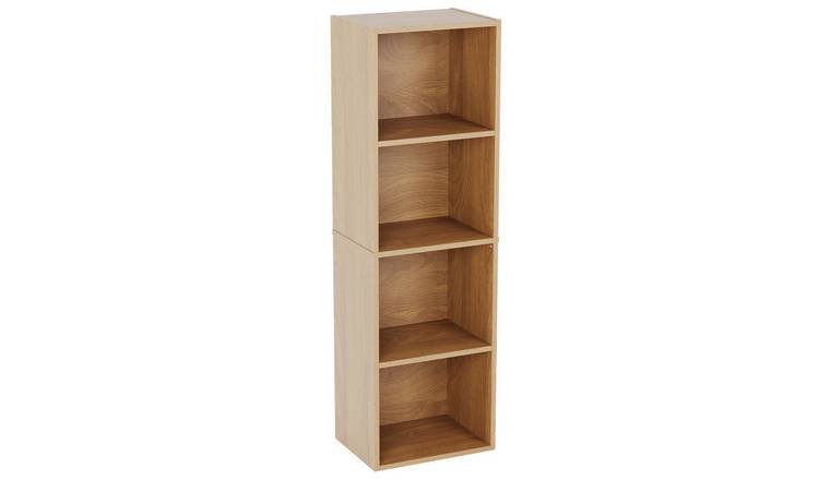 Vida Designs Oxford 4 Tier Cube Bookcase - Oak