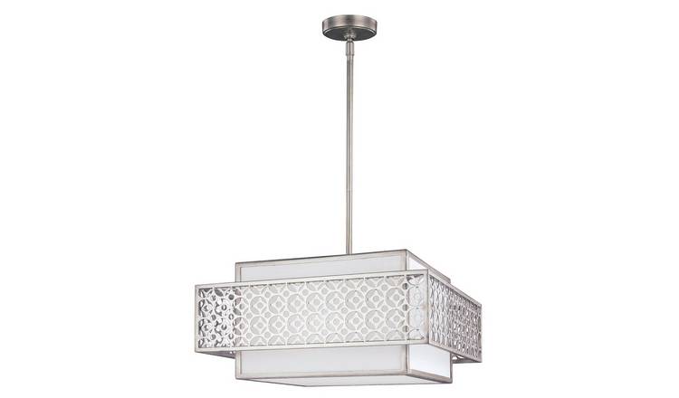 Elstead Kenney 3 Arm Pendant Light - Silver