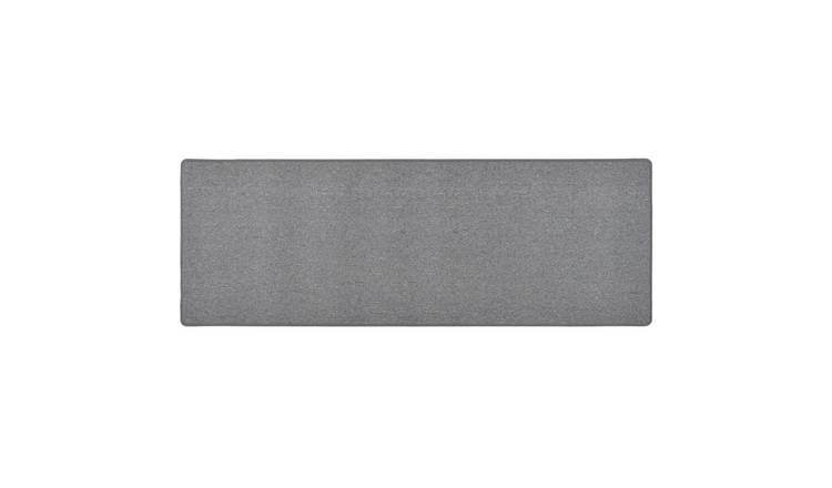 Walplus Polypropylene 3 mm Pile Carpet Runner - Dark Grey - 50 x 150 cm