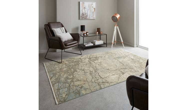 Mega Flooring Beige Kilim Abstract Rug - 120 x 180cm