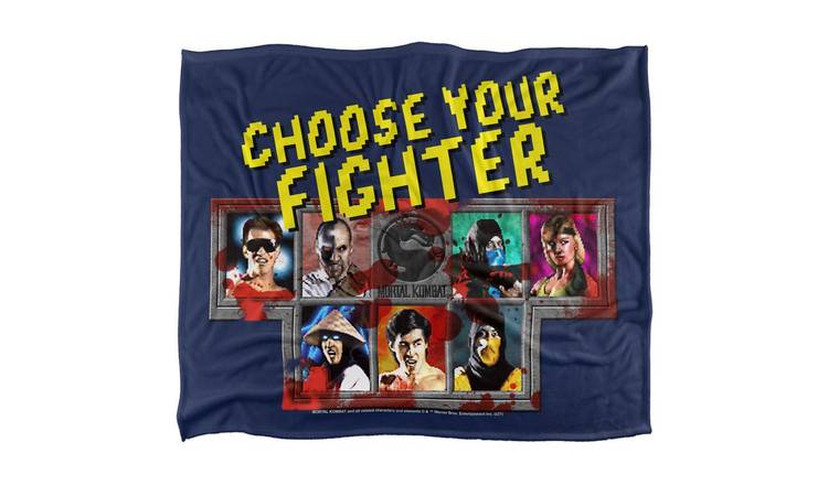 Mortal Kombat Klassic Choose Your Fighter Soft Touch Blanket - 91cm x 147cm