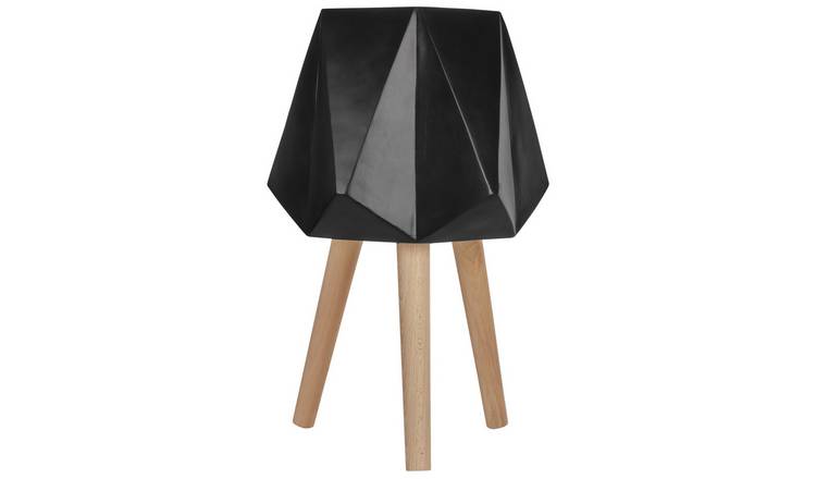 Orsina Darnell Large Geometric Planter with Legs - Black