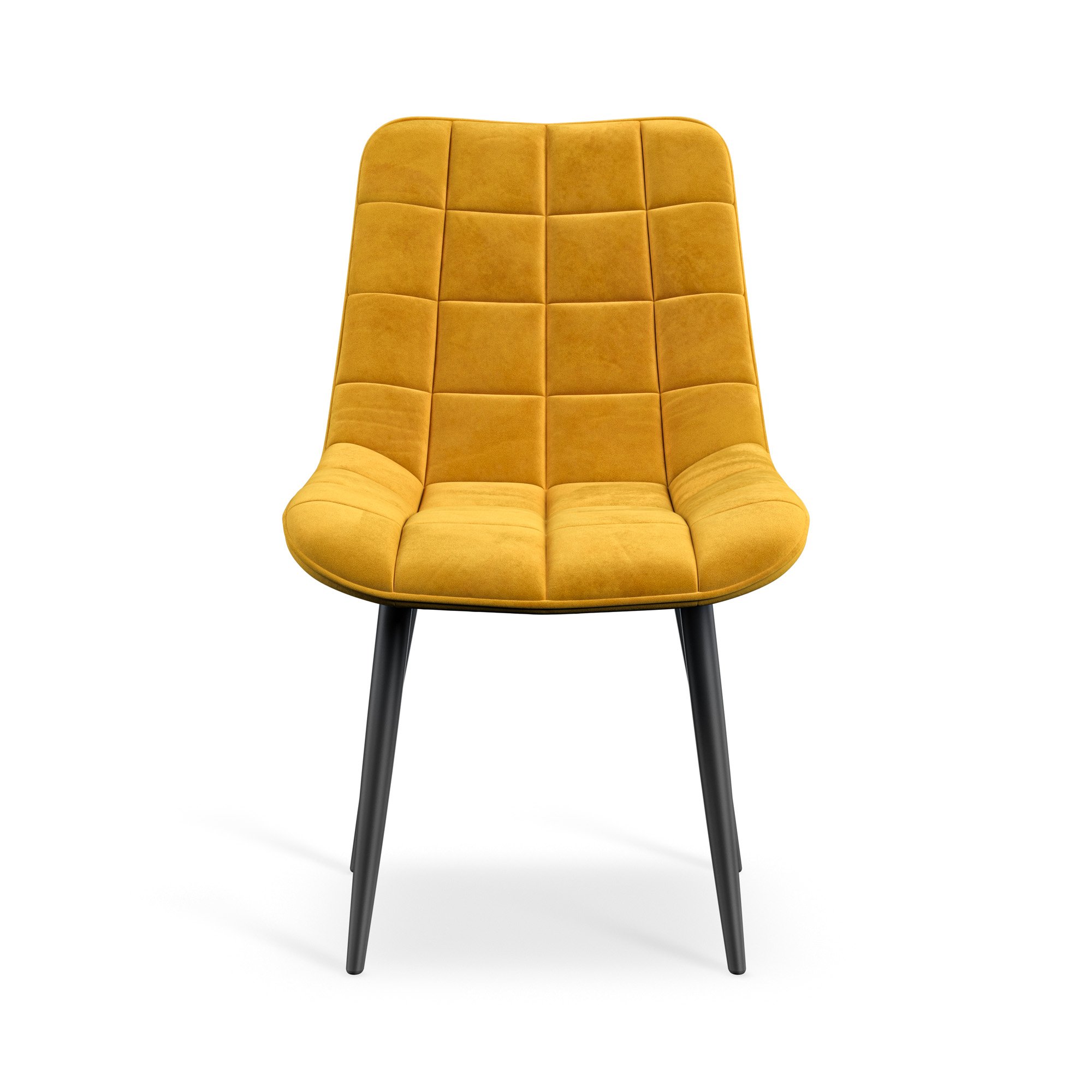 Furniture Online Nova Set Of 8 Velvet Dining Chair – Mustard - Image 3