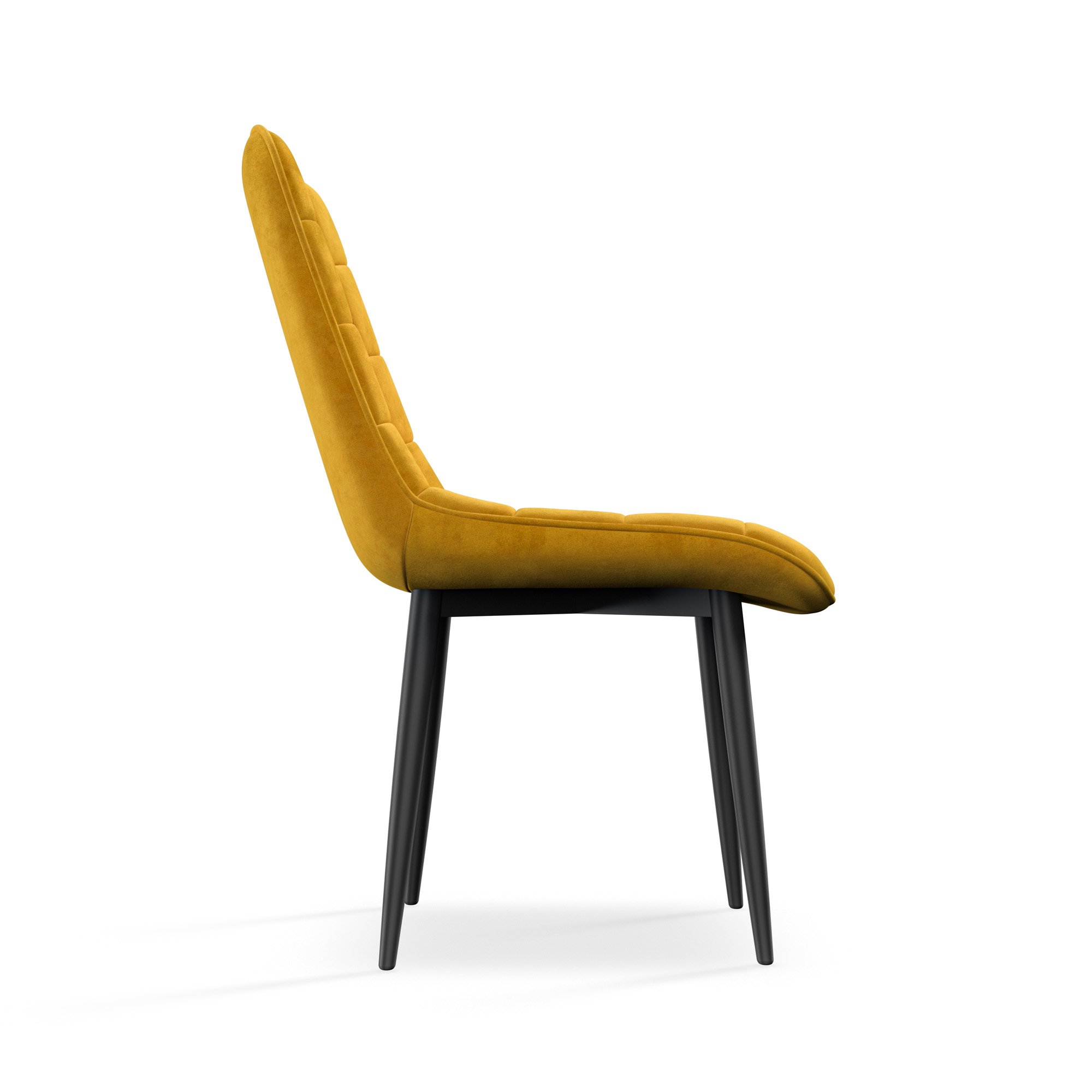 Furniture Online Nova Set Of 8 Velvet Dining Chair – Mustard - Image 4