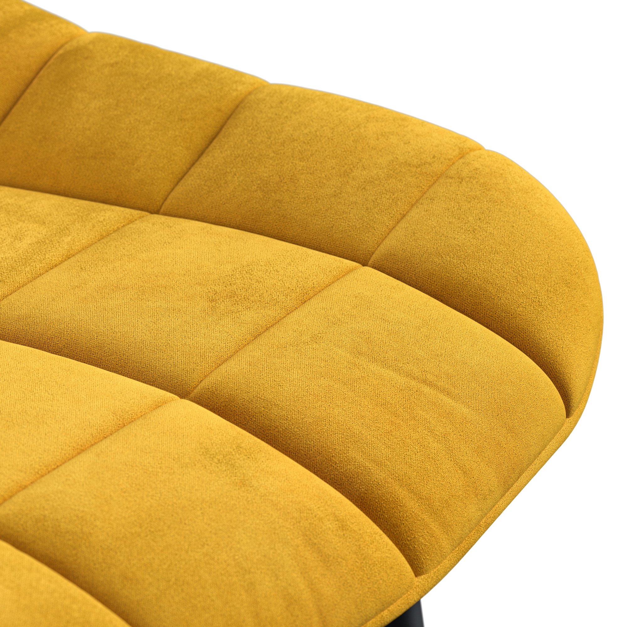 Furniture Online Nova Set Of 8 Velvet Dining Chair – Mustard - Image 6
