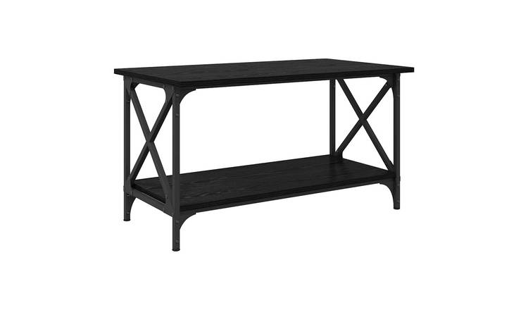 Walplus Engineered Wood Coffee Table - Dark Oak - 80 x 45 x 45.5 cm