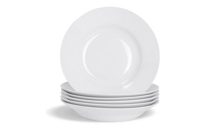 Argon Tableware Classic White Soup Bowls - Pack of 12