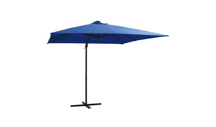 Walplus Polyester Cantilever Parasol - Azure Blue - 250 x 250 x 247 cm