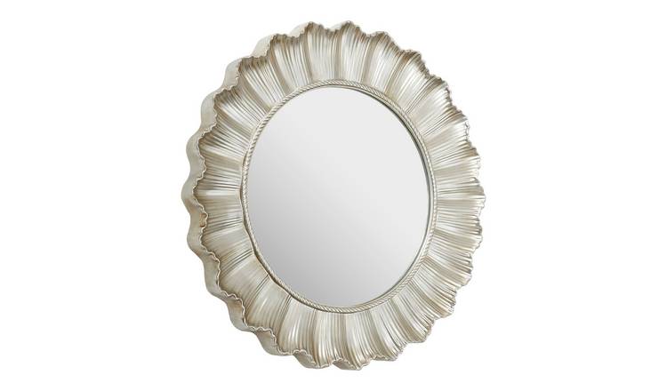 Orsina Adelere Champagne Finish Scallop Wall Mirror – Gold
