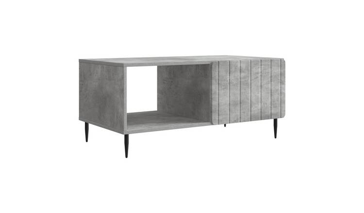 Walplus Engineered Wood Coffee Table - Concrete Grey - 90 x 50 x 40 cm