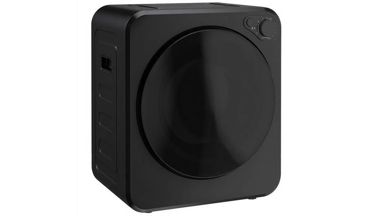 HOMCOM 2 Power Modes Portable Front Load Laundry Dryer - Black