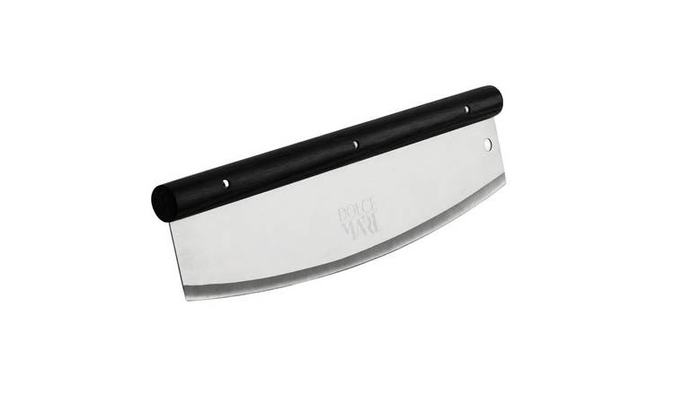 DOLCE MARE Stainless Steel Pizza Cutter - Black and Silver