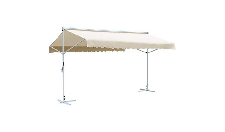 Walplus Polyester Sun Shade - Cream - 500 x 300 x 300 cm