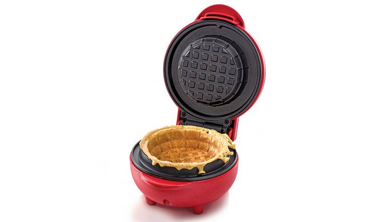 Global Gizmos Waffle Bowl Maker - Red
