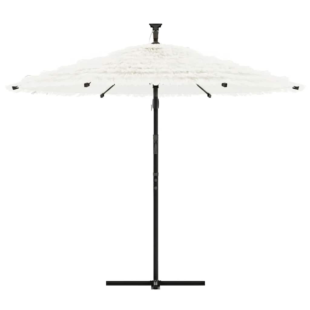 Walplus Polyester Garden Parasol - White - 269 x 269 x 235 cm - Image 3