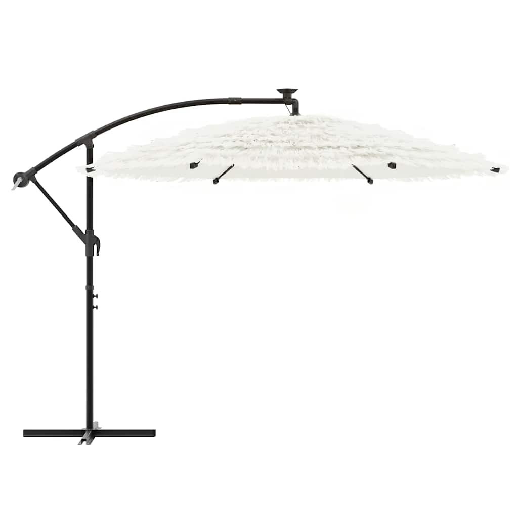 Walplus Polyester Garden Parasol - White - 269 x 269 x 235 cm - Image 4
