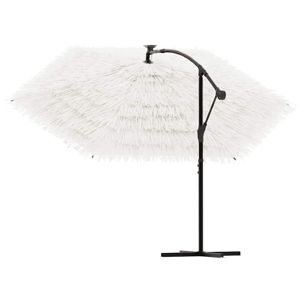 Walplus Polyester Garden Parasol - White - 269 x 269 x 235 cm - Image 5