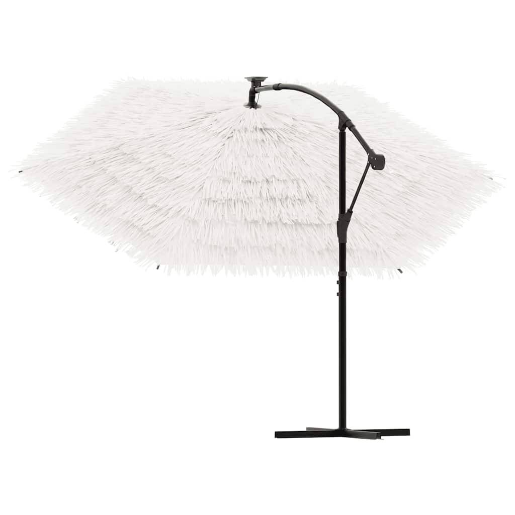 Walplus Polyester Garden Parasol - White - 269 x 269 x 235 cm - Image 5