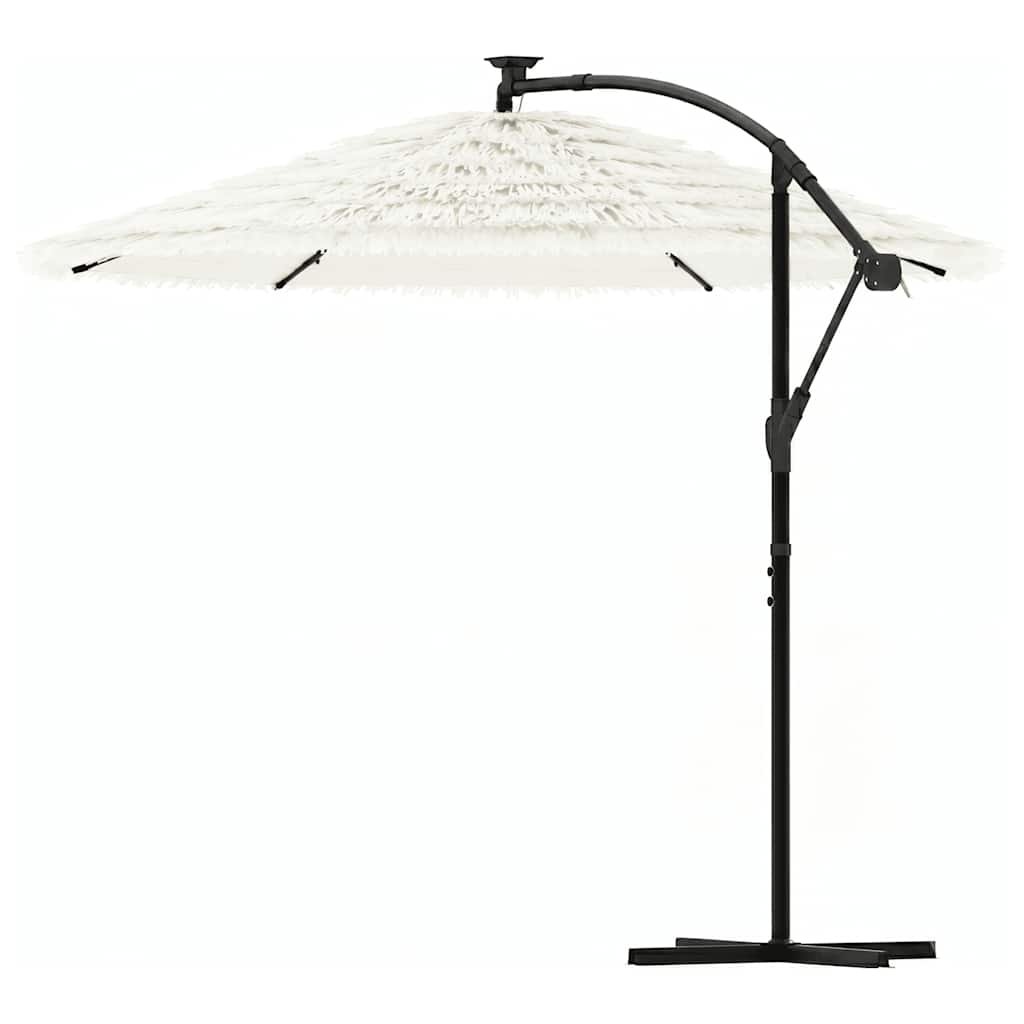 Walplus Polyester Garden Parasol - White - 269 x 269 x 235 cm - Image 6