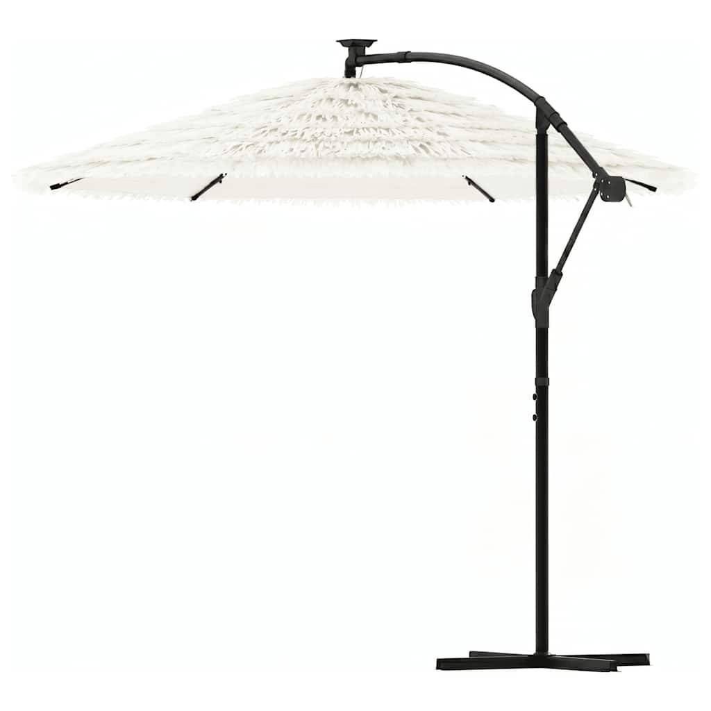 Walplus Polyester Garden Parasol - White - 269 x 269 x 235 cm - Image 6