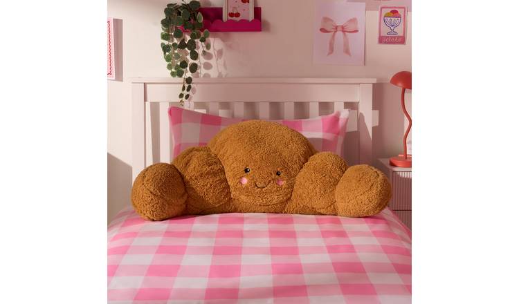 OHS Claude The Croissant Cuddle Cushion - Brown