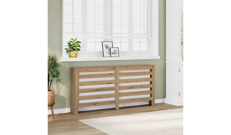 Walplus Engineered Wood Radiator Cover - Artisian Oak - 149 x 20 x 82 cm