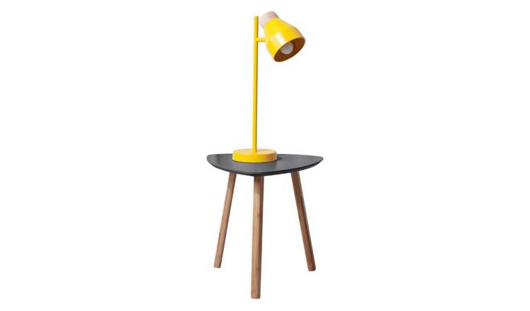 Noa & Nani Malme Small Side Table - Storm Grey & Natural Pine