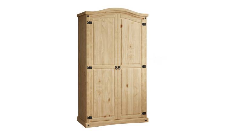 Vida Designs Corona 2 Door Wardrobe - Pine